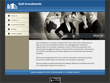 Tablet Screenshot of galtinvestment.com
